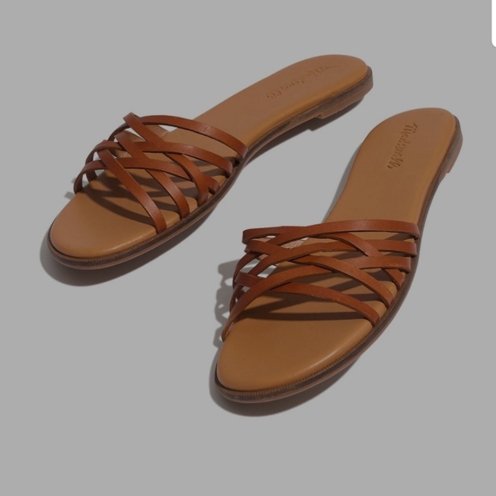 Women's Brown Tracie Crisscross Madewell Sandals
